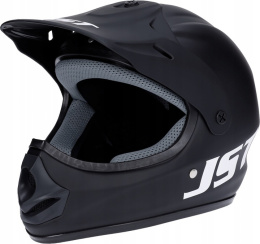 Kask JST Cross Enduro Czarny na hulajnogę