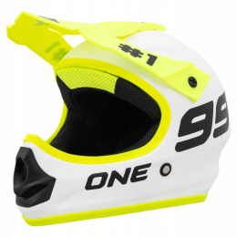 Kask na hulajnogę Cross Enduro Homologacja Monster Biały