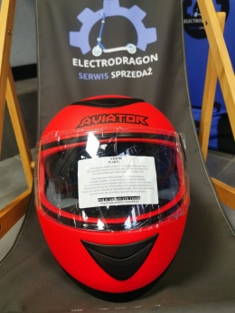 KASK MOTOCYKLOWY Z SZYBĄ INTEGRALNY NA MOTOR SKUTER M