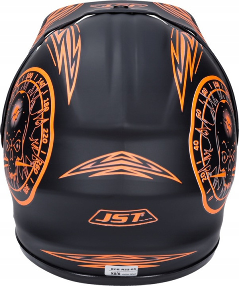 Kask dziecięcy JST Cross Enduro czarno-pomarańczowy Kask dziecięcy JST Cross Enduro czarno-pomarańczowy