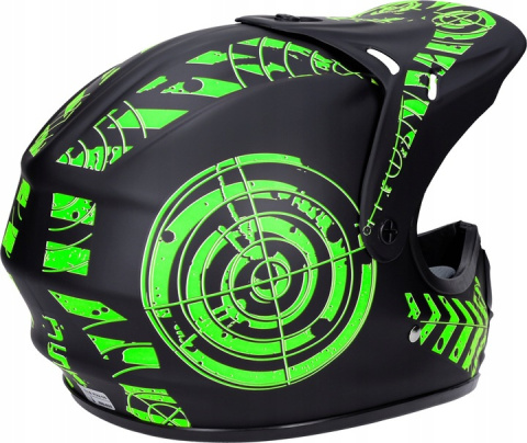 Kask na hulajnogę JST Cross Enduro czarno-zielony