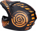 Kask na hulajnogę JST Cross Enduro czarno-pomarańczowy