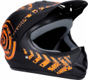 Kask na hulajnogę JST Cross Enduro czarno-pomarańczowy